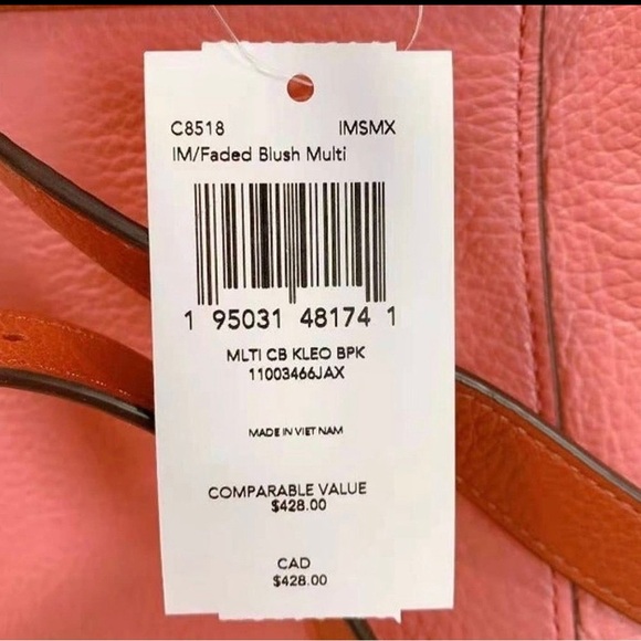 Coach C8518 Kleo Backpack In Colorblock In Faded Blush Multi - Picture 6 of 6